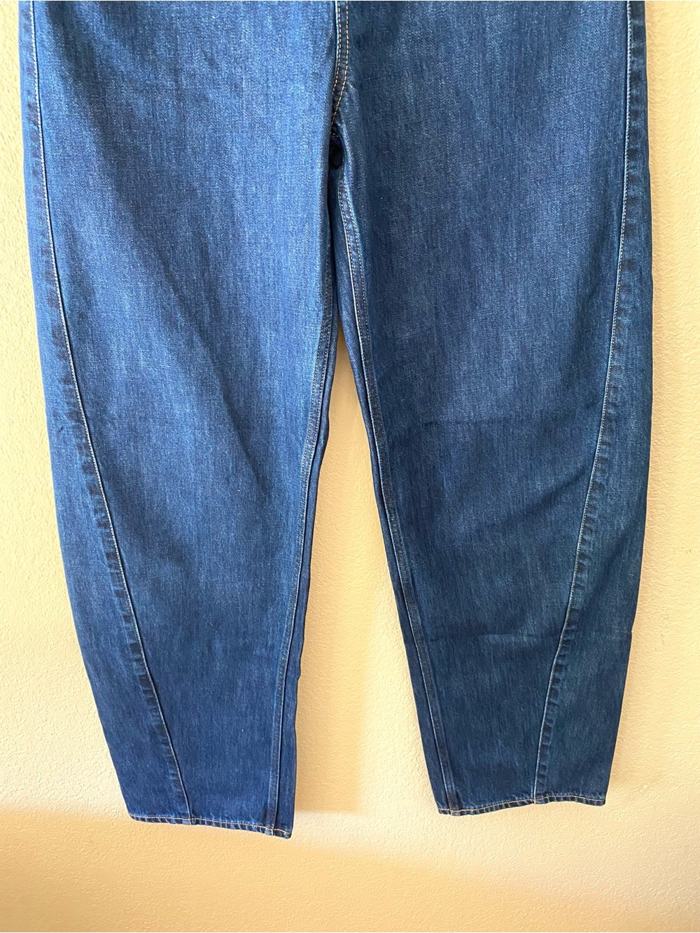 Gap High Rise Barrel Jeans in Dark Rinse 28 TALL - Picture 6 of 10